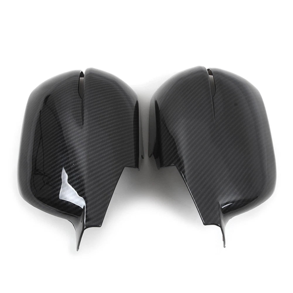 Carbon Fiber style Rearview Side Mirror Cover Caps Trim For Honda CR-V 2017-2019
