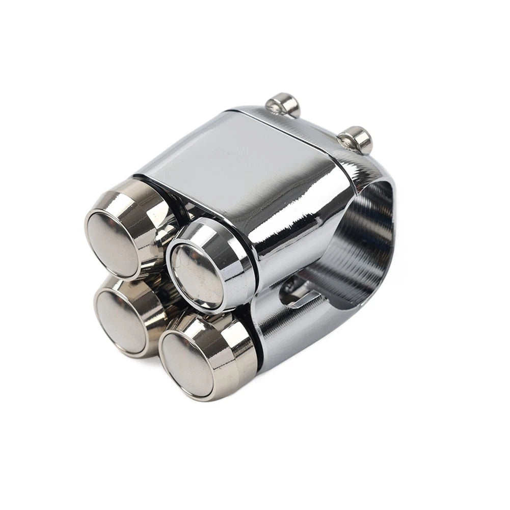 1" Handlebar Horn Turn Signal Light Control Switch Fit Harley Bobber Chrome