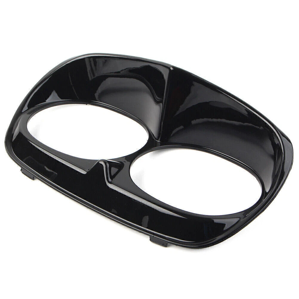 Headlight Bezel Scowl Outer Light Fairing Fit Harley Road Glide FLT 98-13 Black