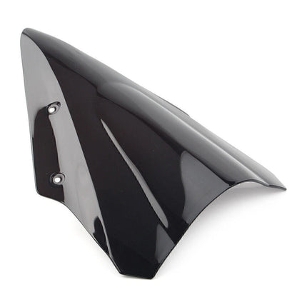 Dual Bubble Windscreen Windshield For Kawasaki Ninja 650 EX650 ER6F 17-19 Black