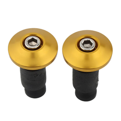 Motorcycle Dirt Bike 7/8'' 22MM Handle Bar End Handlebar Grips Cap Plugs Yellow