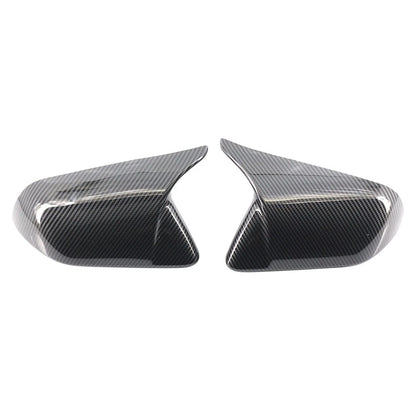 Rearview Side Mirror Cover Caps Carbon Fiber Pattern For Ford Mustang 2015-2023