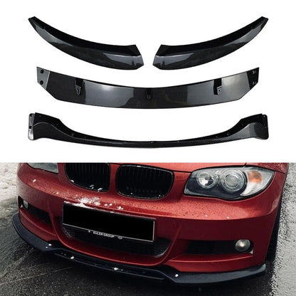 Glossy Black Front Bumper Lip Chin Spoiler For BMW 1 Series E82 E88 2007-2010