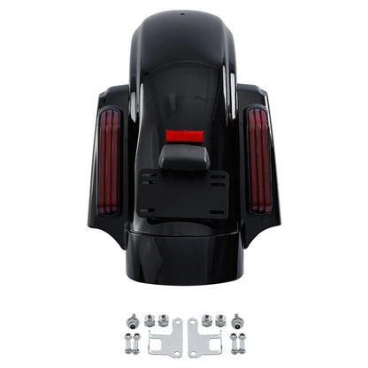 4" Extended Hard Saddlebags &Rear Fender Fit For Harley Touring Glide 2014-24 23