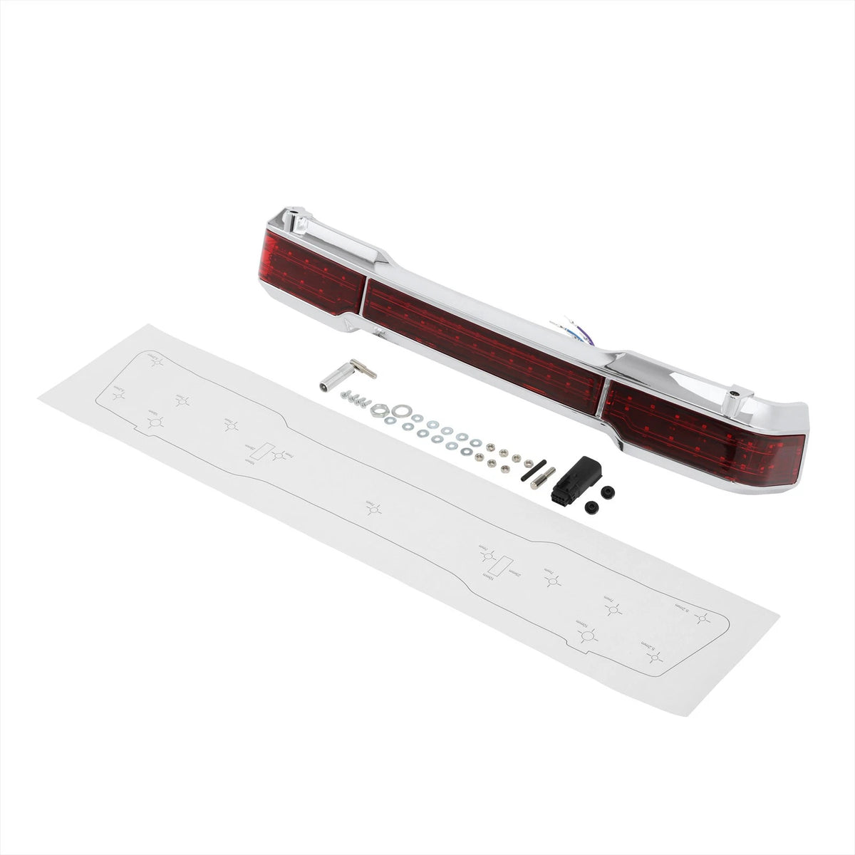 LED Tail Brake Light Trunk Classic King Tour Pack For Harley Touring models97-08