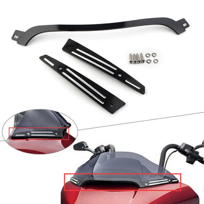 Split Windshield Trim Kit Fit for Harley Touring Road Glide FLTRX 2015-2016 Pair