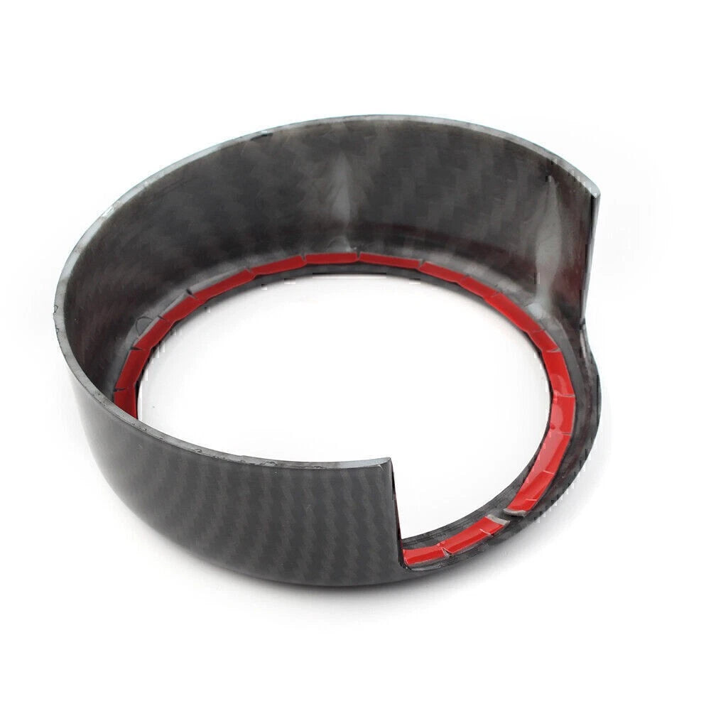 Front Grille Grill Logo Emblem Ring For Alfa Romeo Giulia 2017-2020 Carbon Fiber