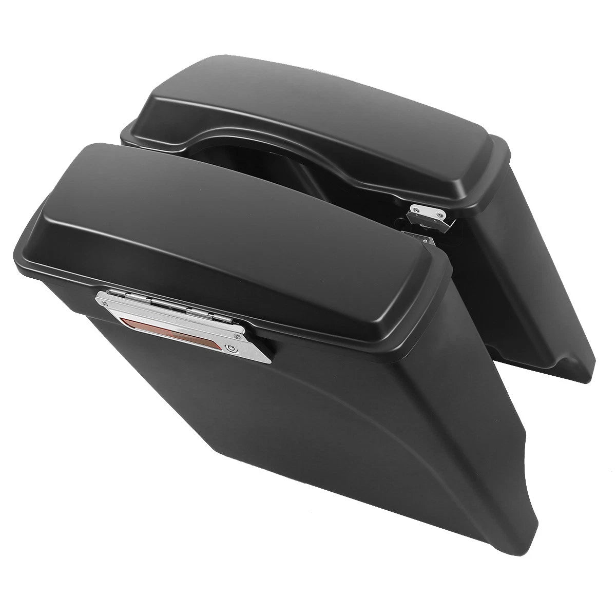 Matt 5" Stretched Saddlebags &Rear LED Fender For Harley Touring Road King 09-13