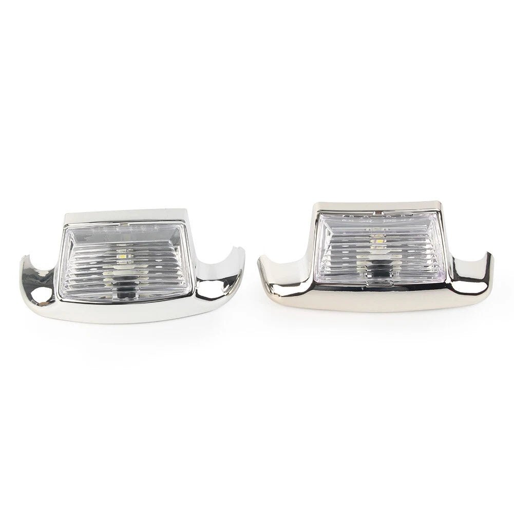 Fender Tip Light Front & Rear For Harley Davidson FLHT FLT FLHS FLHR White Lens