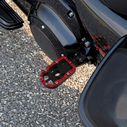 10mm Passenger Foot Pegs Footrest Fit For Harley Touring Street Road Glide King