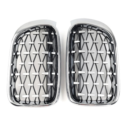 1 Pair Front Bumper Kidney Grille For BMW X3 F25 X4 F26 2014-2017