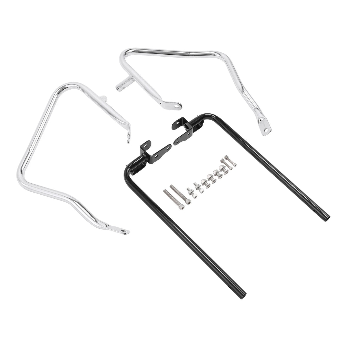 Saddlebag Bracket Guard Crash Bar For Harley Touring CVO Street Road Glide 23-Up