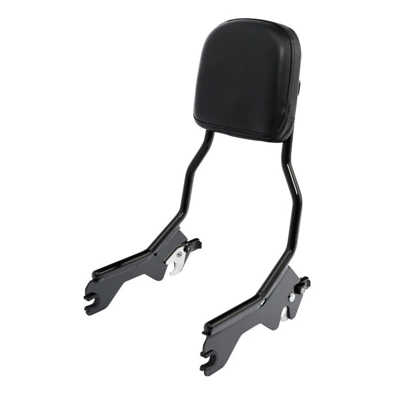 Sissy Bar Backrest Pad &Docking Hardware For Harley FXLR FXLRS FLSB 18-25 Black