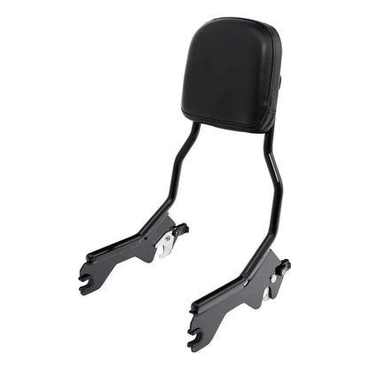 Sissy Bar Backrest Pad &Docking Hardware For Harley FXLR FXLRS FLSB 18-25 Black