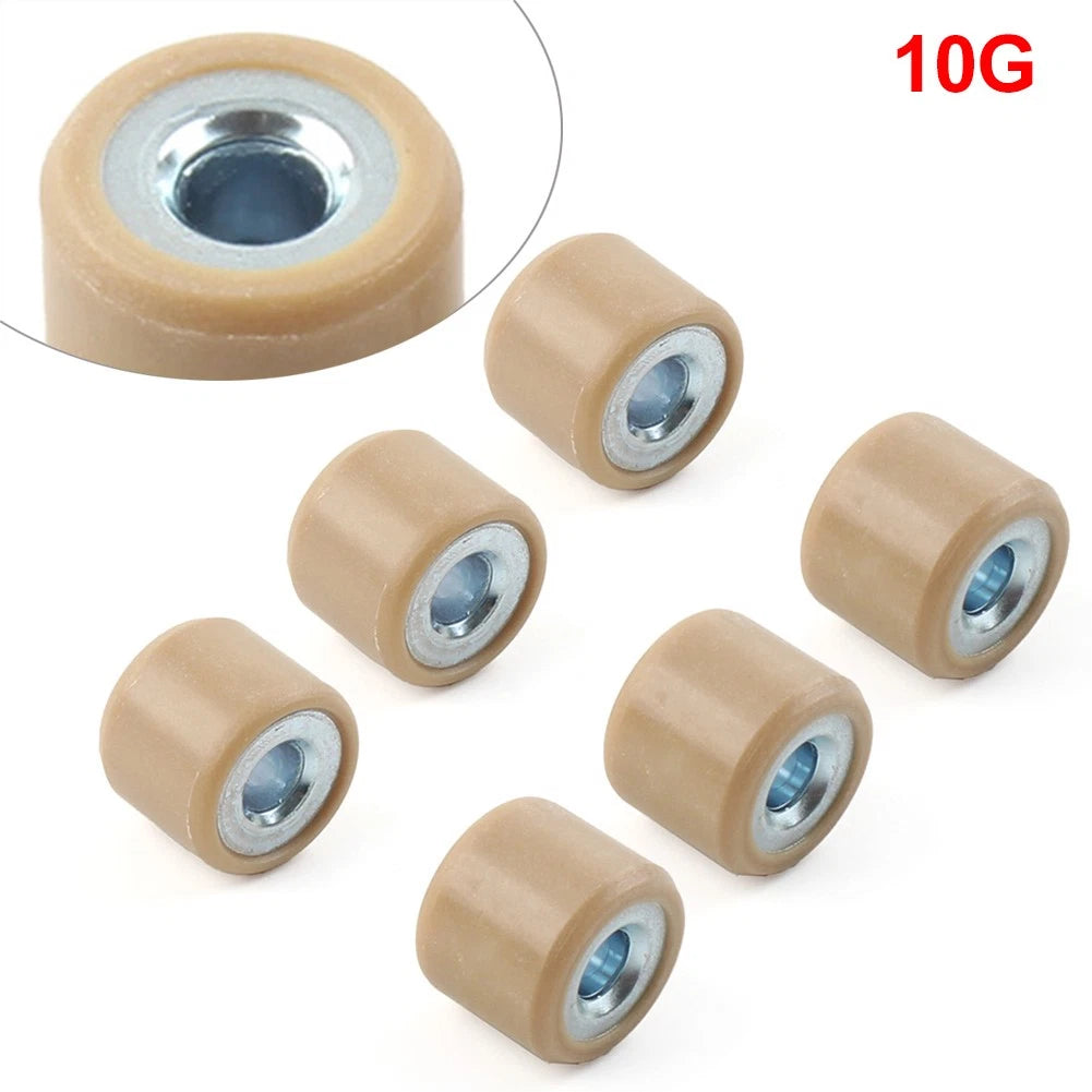 6pcs Roller Performance 10 Gram Weights 16X13 For GY6 50cc Scooter Moped