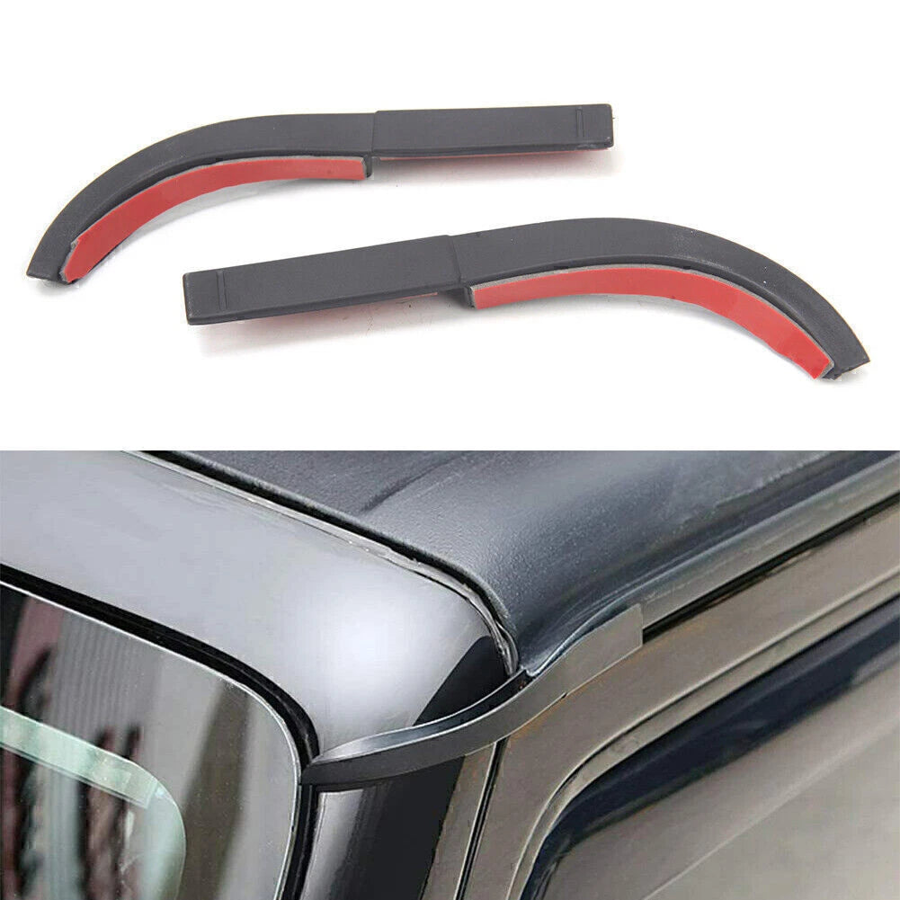 Water Rain Gutter Extension Trim  Cover Fit Jeep Wrangler JK 2007 2008 - 2017