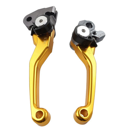 1 Pair CNC Brake Clutch Lever Handle For RMZ450 2005-2019 2020 2021 2022 Golden