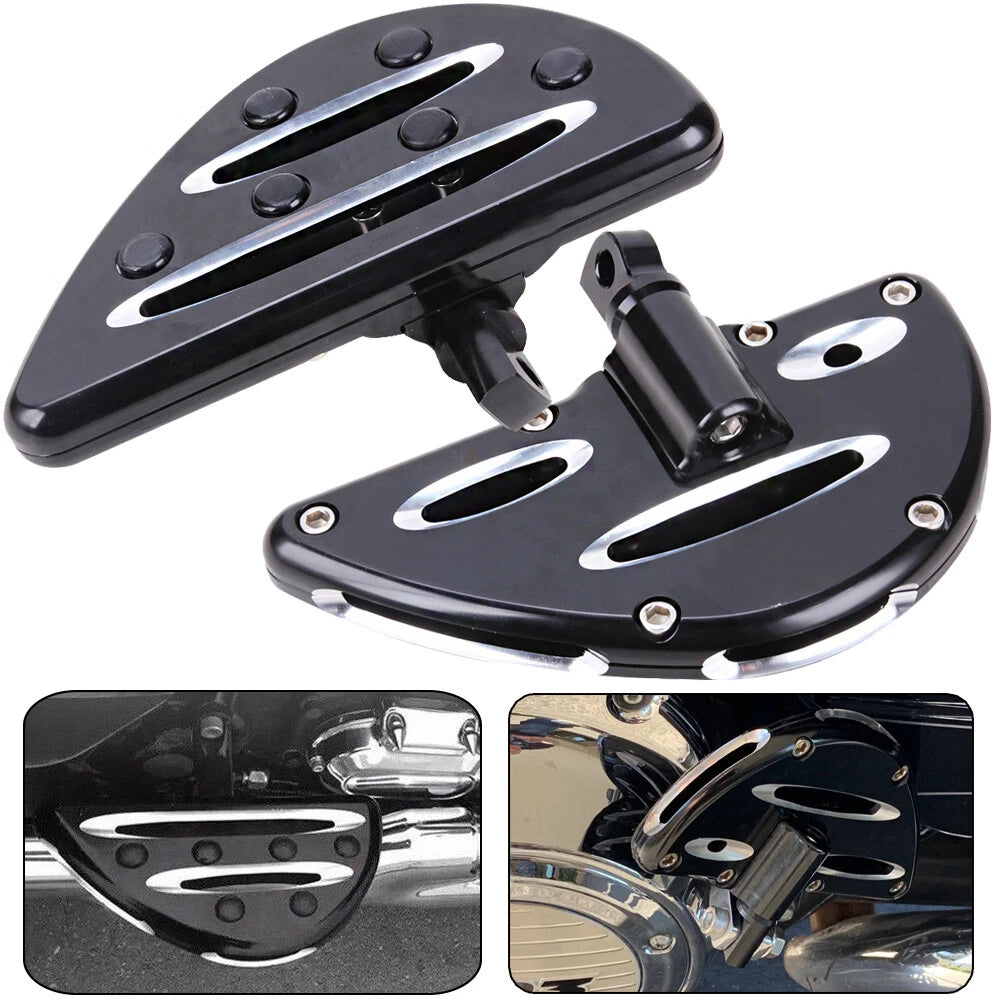 CNC Cut Floorboards Foot Pegs For Harley Touring Road King Street Glide Softail