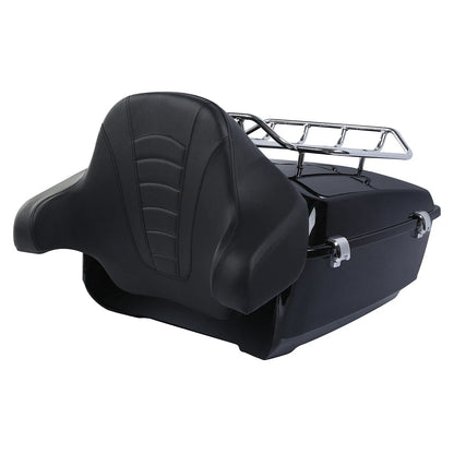 King Trunk Backrest Top Rack Plate Fit For Harley Street Glide 2014-Up
