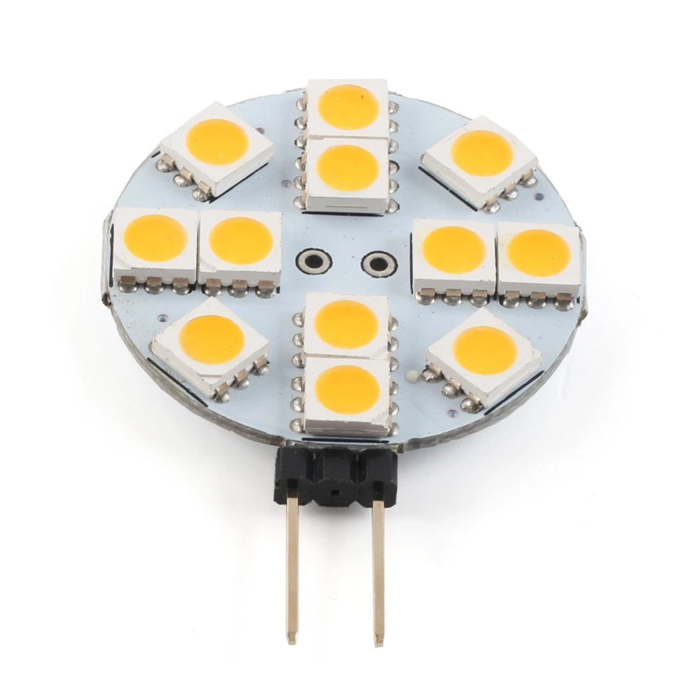 Indoor Car RV Landscape G4 Socket Light Bulb Lamp 5050 SMD 12 Bulb Warm Light