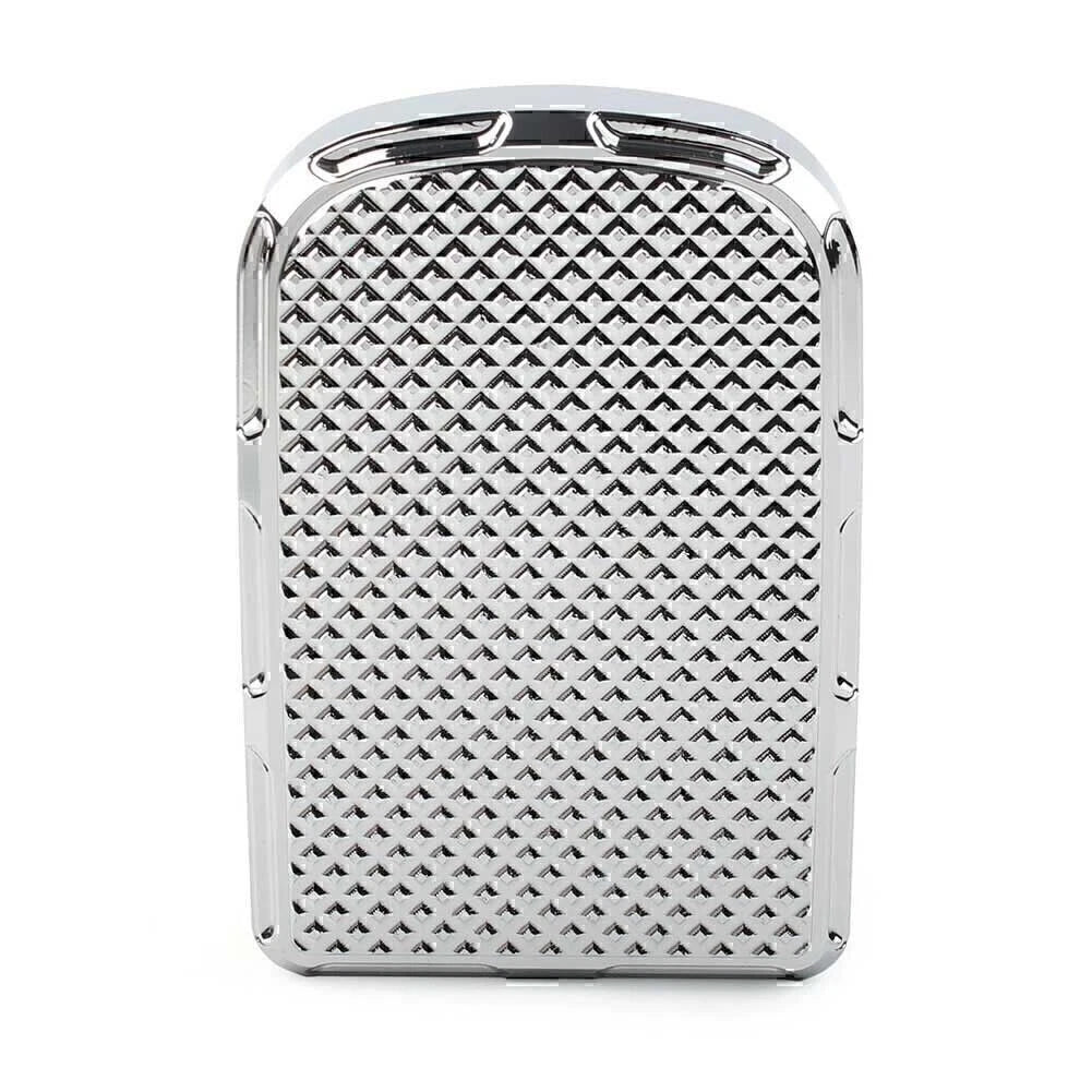 1Brake Pedal Pad Cover For Harley Road & Street Glide Softail Fatboy FLST Chrome