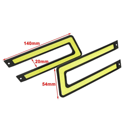 White COB DRL LED Daytime Running Light for Universal Car Driving Fog Lamp 2 Pcs