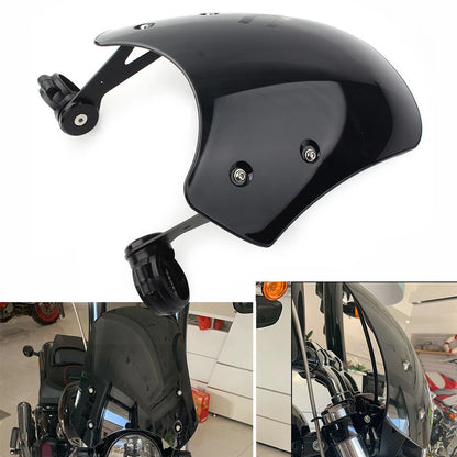 ABS Motorcycle Windscreen Windshield For Harley Dyna/Softail  XSR900 2016-2019