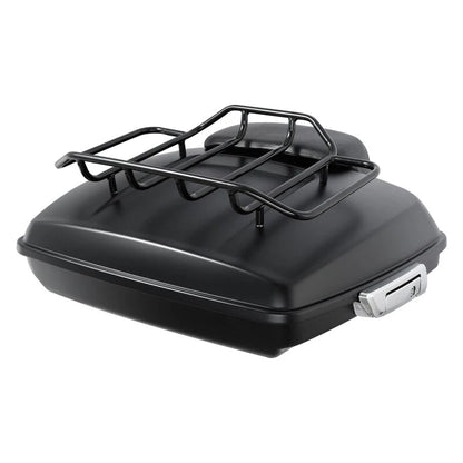 Matte Black Razor Trunk Backrest Pad Top Rack Fit Fit For Harley Touring 2014-Up