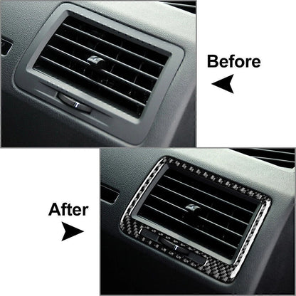3x Carbon Look Interior Air Vent Outlet Cover Trim For Dodge Challenger 08-14 US
