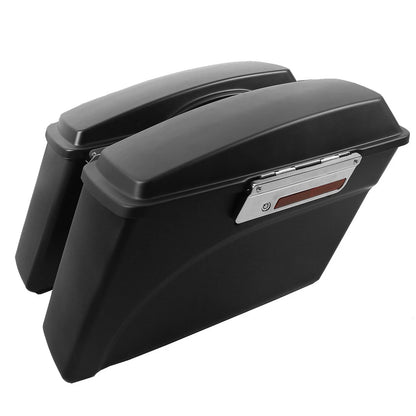 Matt Black Hard Saddlebags Bag Trunk Fit For Harley Touring Electra Glide 94-13