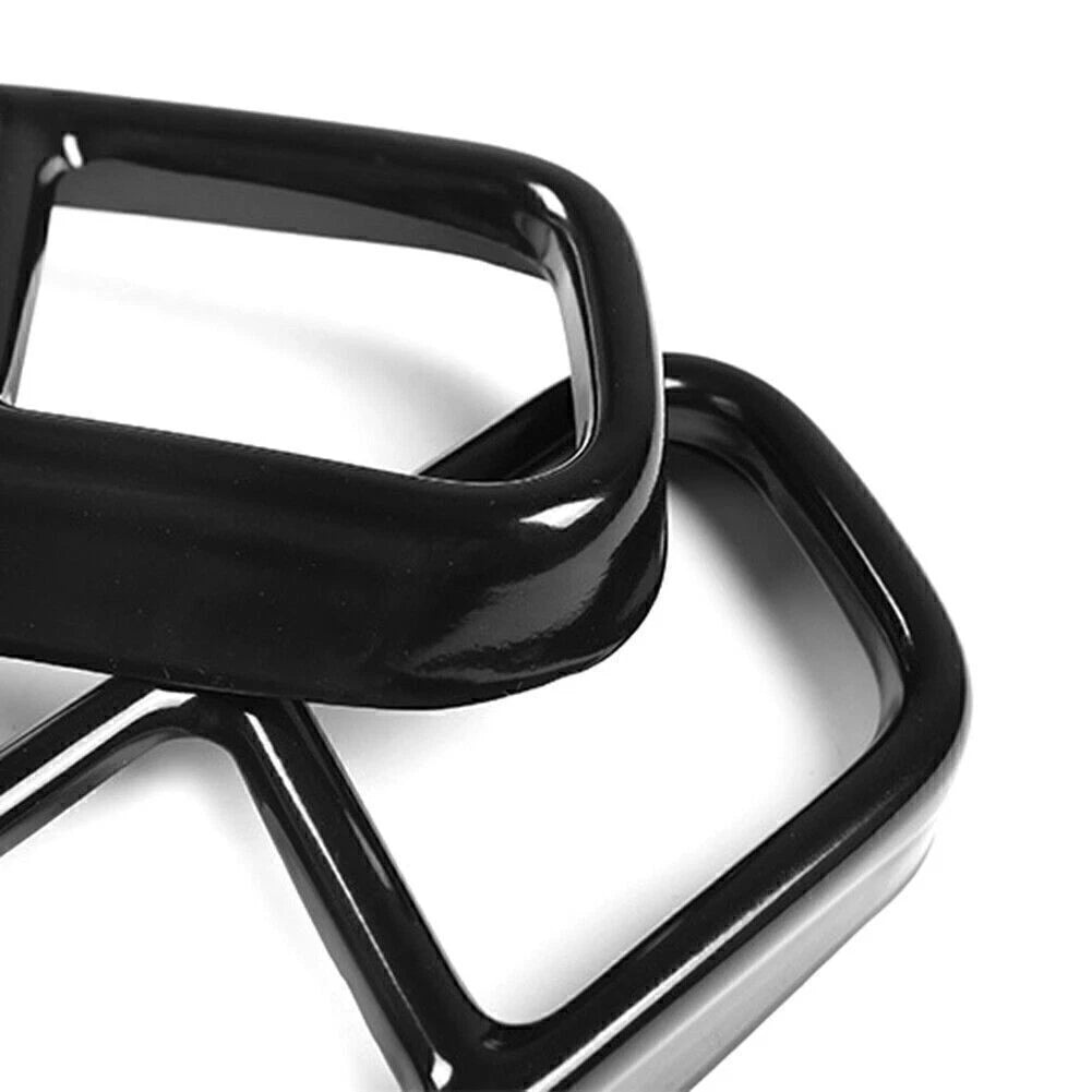 Black Tail Muffler Exhaust Pipe Output Cover Trim For BMW F01 7 Series 2009-2014