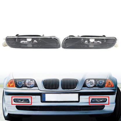 Pair Front Fog Light Lamp Housing Without Bulbs For BMW 3 Series E46 1999-2001