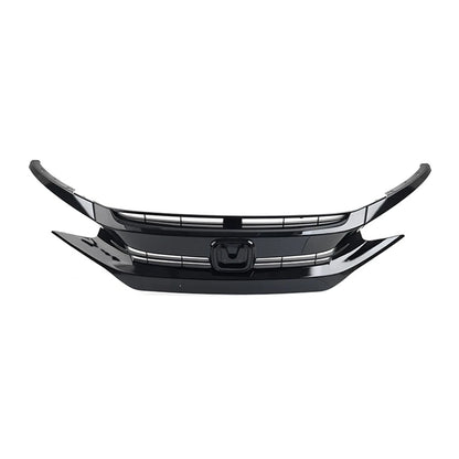 Front Grille Upper Grill Hood Eyelid For Honda Civic Coupe Sedan 2016-2018 2017