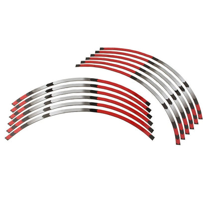 17'' Stripes Wheel Decals Tape Stickers For SUZUKI DRZ DR-Z 400SM 05-19 Red