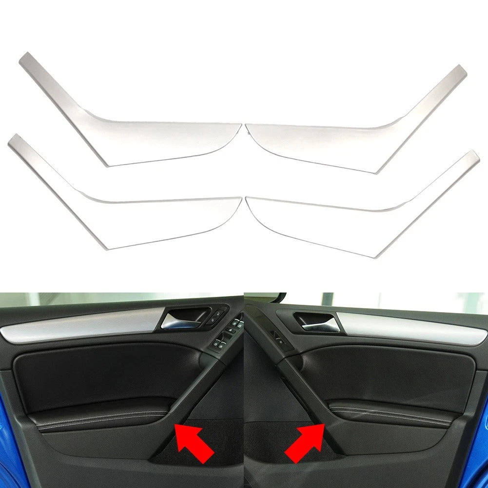 Front Rear Side Inner Door Handle Trim Cover For VW Golf MK6 2009-2013