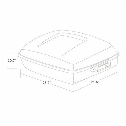 Chopped Trunk Pad Mount Rack Docking Kit Fit For Harley Electra Road Glide 14-Up