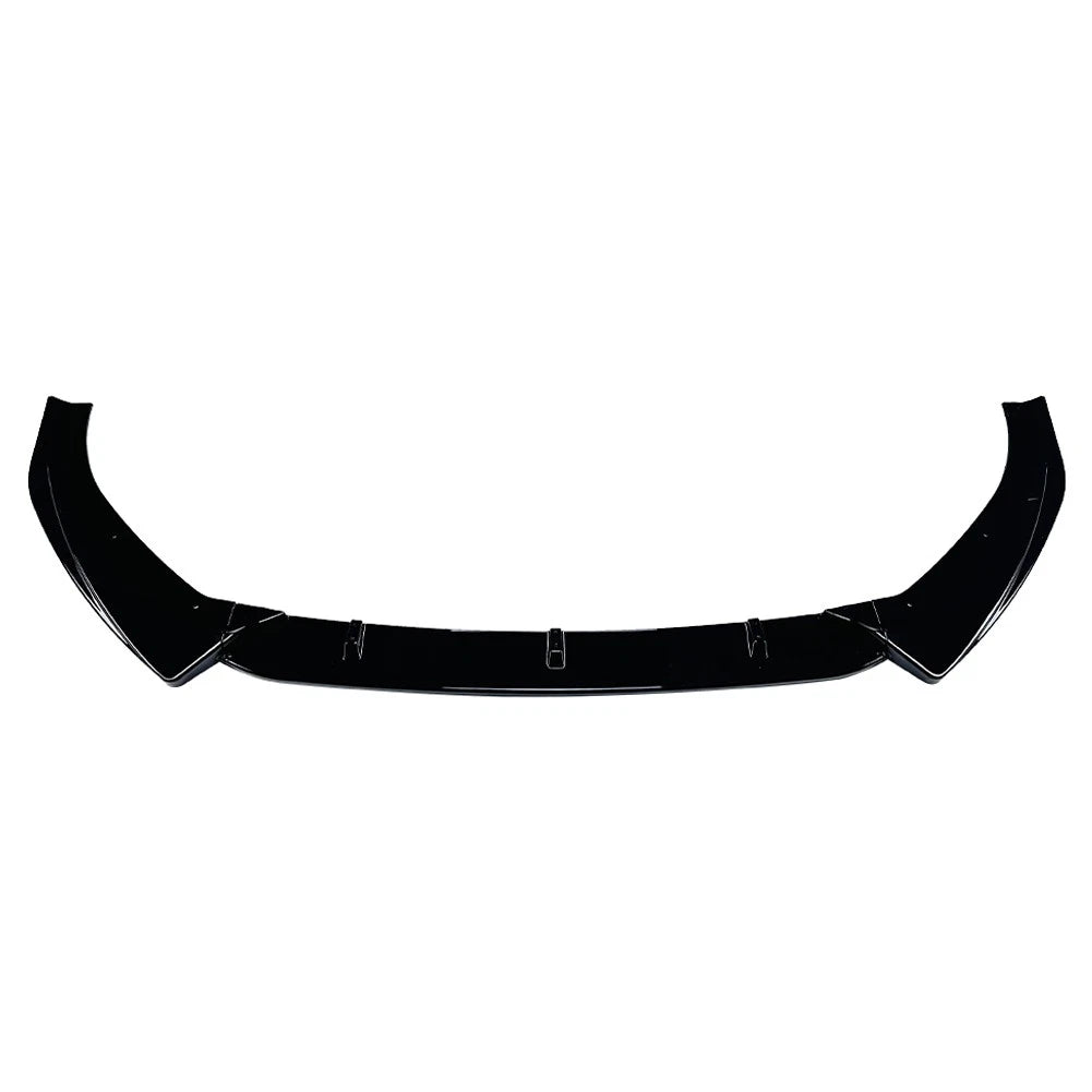 Glossy BLK Front Bumper Lower Lip Spoiler Body Kit For Audi A3 S3 8V Sedan 17-20