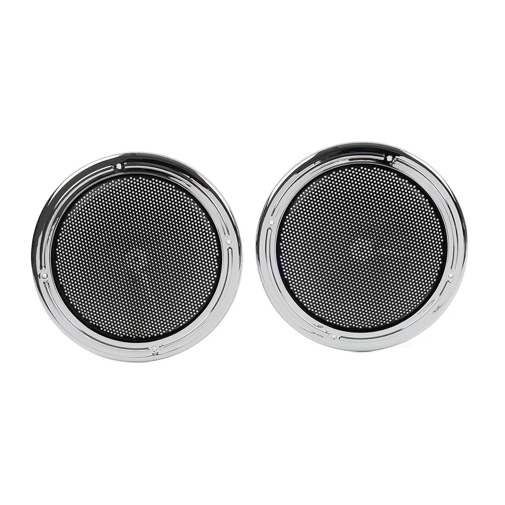 Motorcycle Rear Tour Pack Speaker Pod Grilles For Harley Road Tri Glide FLTRU