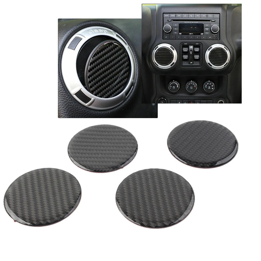 Car Dashboard Air Condition Vent Cover Trim Fit Jeep Wrangler JK JL 2007-2022