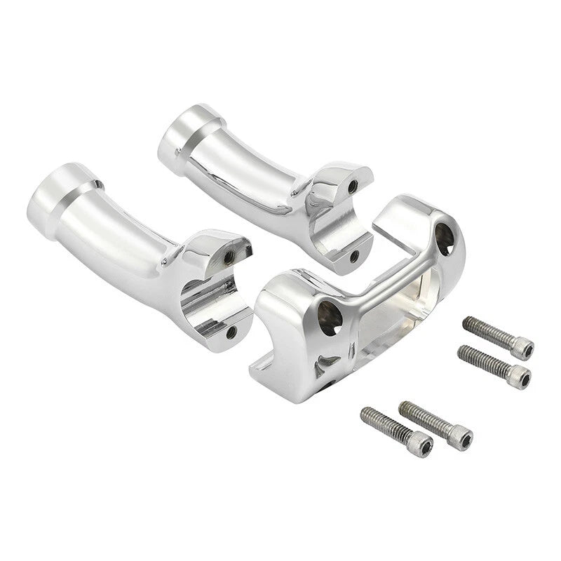 4" Handlebar Riser Clamp Kit Fit For Harley Breakout Street Bob 2018-24 1.25"Bar