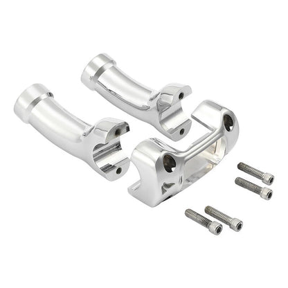4" Handlebar Riser Clamp Kit Fit For Harley Breakout Street Bob 2018-24 1.25"Bar