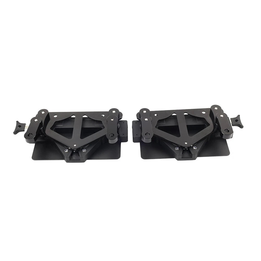 BLK Motor Saddlebag Guard Rails Bracket Quick Release Lockable Mount For Harley