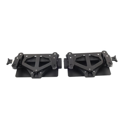 BLK Motor Saddlebag Guard Rails Bracket Quick Release Lockable Mount For Harley