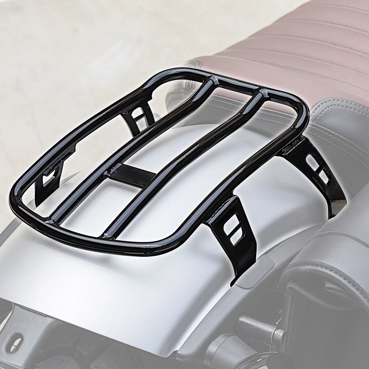 Black Rear Solo Luggage Rack Fit For Indian Scout Bobber Twenty 2018-2024 2023