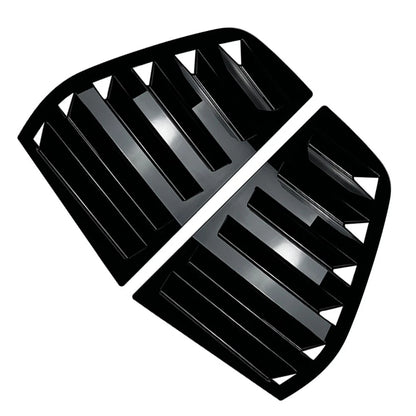 Rear Window Louver Shutter Cover Trim Glossy Black For VW Golf MK5 2004-2008