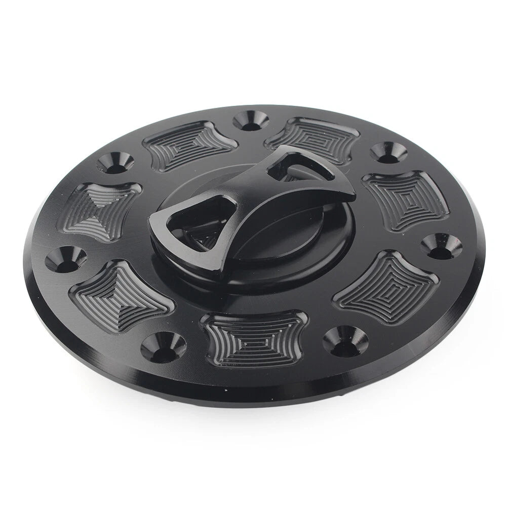 Fuel Gas Tank Cap Cover For Kawasaki NINJA 500 ZX-6 ZX-7 ZX-9 ZRX-1100 GPZ500 bk