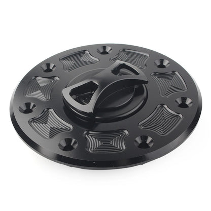 Fuel Gas Tank Cap Cover For Kawasaki NINJA 500 ZX-6 ZX-7 ZX-9 ZRX-1100 GPZ500 bk