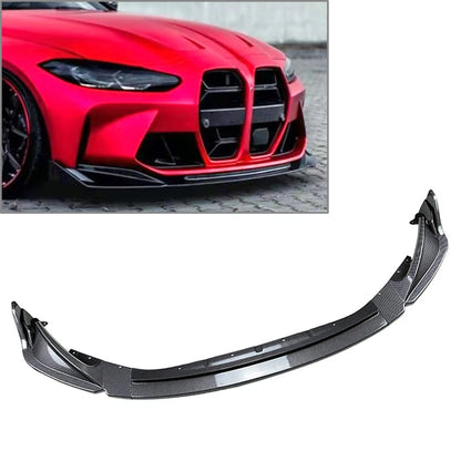 ABS Front Bumper Lip Spoiler Splitter Body Kit For BMW M3 M4 G80 G82 2021-2023