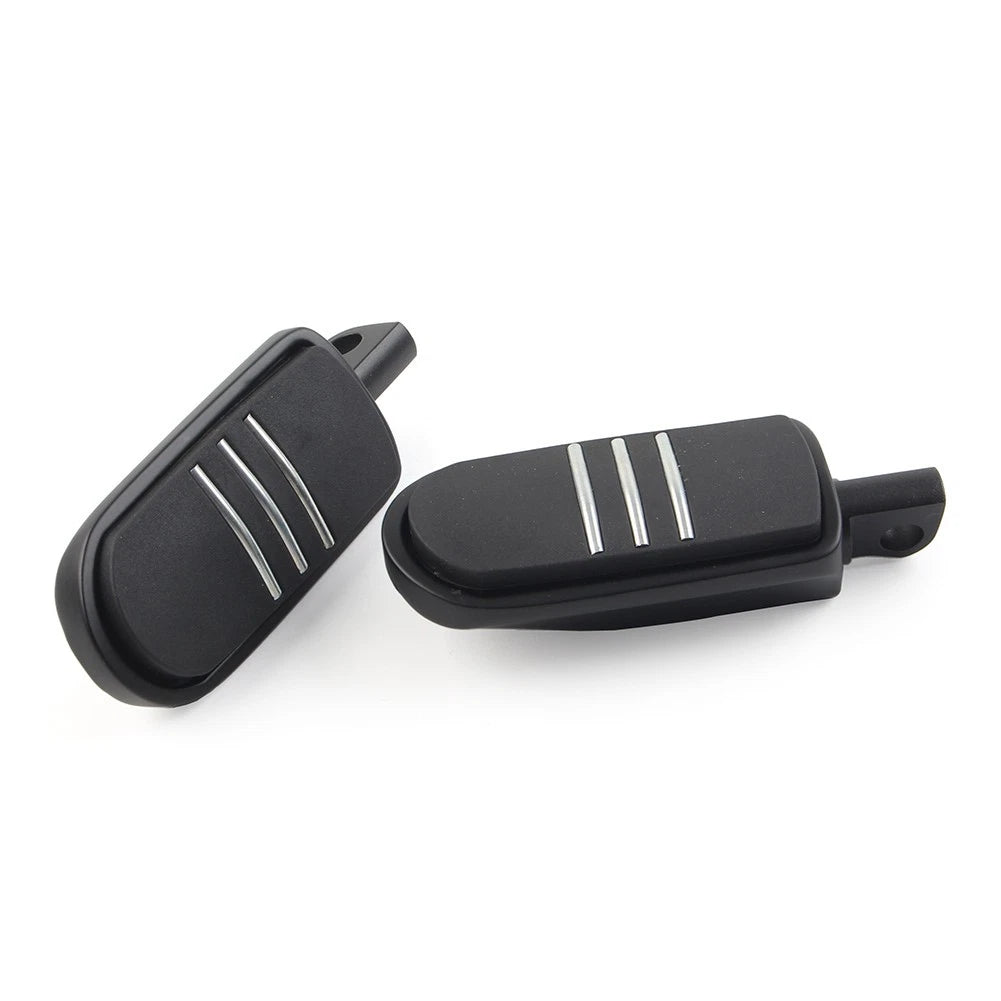 US 2pcs 32mm 1.25" Male Foot pegs Footrest Pedal For Harley Iron XL 883 Black