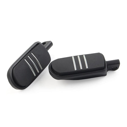 US 2pcs 32mm 1.25" Male Foot pegs Footrest Pedal For Harley Iron XL 883 Black